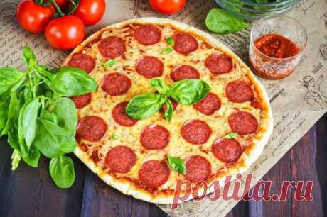 Пицца Пепперони в домашних условиях классическая рецепт фото пошагово и видео - 1000.menu