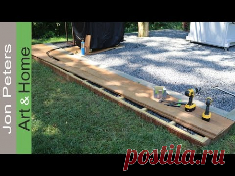 Build a small Deck - Outdoor Kitchen Project - YouTube