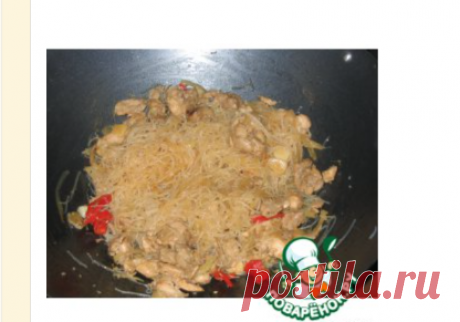 Рисовая лапша с острой курицей – кулинарный рецепт