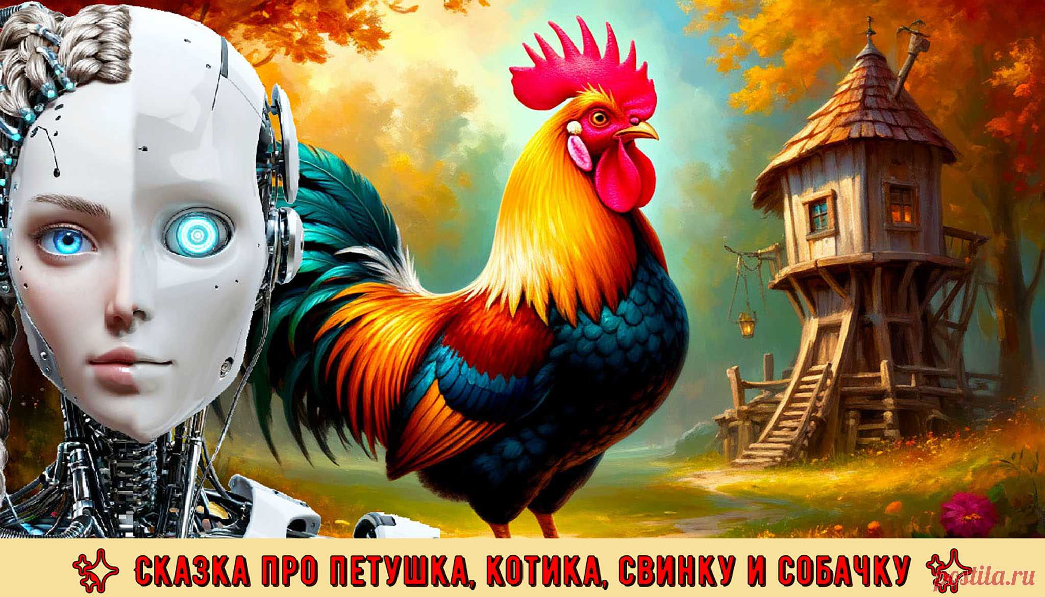 Петушок был золотистым,
Гребешок его был ярким,
Котик был пушистым, чистым,
А глаза горели жарко.
Свинка - веселою хрюшкой,
Симпатичной и игривой,
И собачка - верной, доброй,
Умной, ласковой, красивой....
