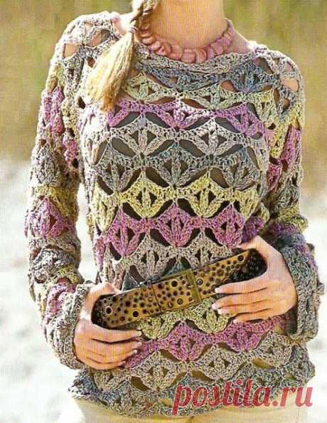 Crochet Sweaters: Sweater - Crochet Sweater For Women