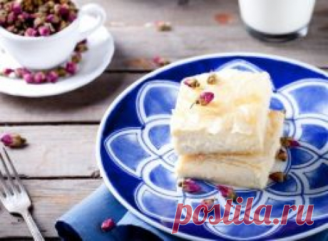 Греческий пирог с заварным кремом и розовой водой - Лучшие кулинарные рецепты интернета