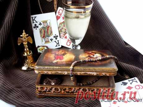 Мастер класс Шкатулка для игральных карт Джокер.