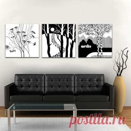 painting living room pictures Picture - More Detailed Picture about Hand Painted Black&amp;White Oil Painting On Canvas Wall Paintings Landscape Painting For Living Room Decor Art Hang Pictures Picture in Painting &amp; Calligraphy from Da Fen Oil Painting World | Aliexpress.com | Alibaba Group