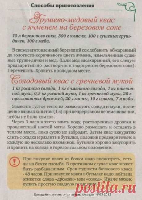 Грушево-медовый квас с ячменем на березовом соке. Солодовый квас с гречневой мукой