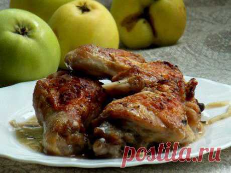 Курица в яблочном соку | Банк кулинарных рецептов