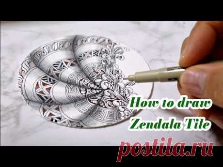 How to draw Zendala Tile