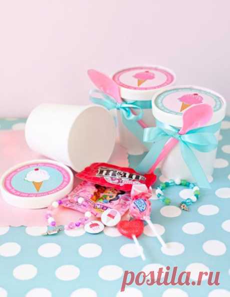 Kid's Birthday Party Ideas - Ice Cream Social Birthday Party