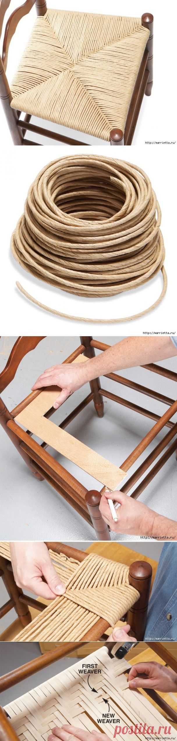 Реставрация стульев с плетеным сиденьем / Я - суперпупер