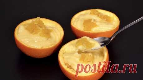 Быстрый апельсиновый крем без яиц ,сливок и желатина. | Великолепные десерты | Дзен