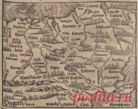 Nina Borovik - 1544 год. Карта Себастьяна Мюнстера. Все на своих...