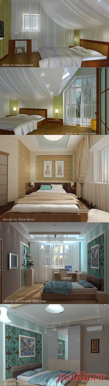 Лаконичный дизайн современного интерьера спальни.