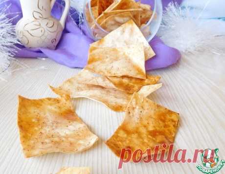 Сладкие чипсы из лаваша – кулинарный рецепт