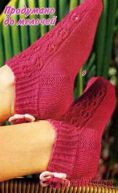 Короткие носки с цветами | Золотые Руки