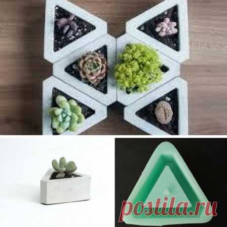 Small Vase Silicone Mold Geometric Triangle for miniature flower machine multi meat cement 3d DIY Pot design personalized creative mold Certification: CIQ,FDA,CE / EU,SGS Material: Silicone Rubber Feature: Eco-Friendly  Measurements: please, see the pictures  ►►► OUR SHIPPING POLICY:  We guarantee all items will be shipped out within 1-3 days after payment is cleared (Excluded weekends).  ►►► ESTIMATED DELIVERY TIMES:  ● United States: 2-4 weeks ● Europe: 2-5 weeks ● Austr...