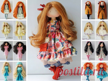 Handmade doll Poupée Art doll Puppen Gift for her Textile doll Rag doll Tilda doll Fabric doll Muñecas Red doll Panenka Cloth doll by Olesya Handmade doll Poupée Art doll Puppen Gift for her Textile doll Rag doll Tilda doll Fabric doll Muñecas Red doll Panenka Cloth doll by Olesya __________________________________________________________________________________________   Hello, dear visitors!  This is handmade textile doll created by Master Olesya N. (Russia). All dolls s...