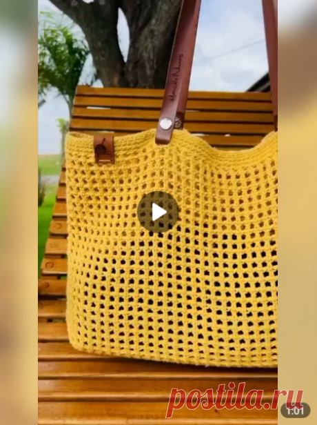 Летняя сумка крючком 👜

Хитро, спасибо автору за идейку 😍
#вязание • #сумка