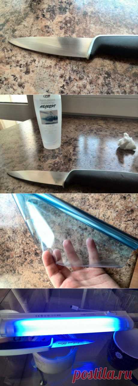 Как сделать гравировку на лезвие ножа?