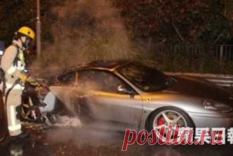Авто В Гонконге взорвалась и сгорела Ferrari 360 Modena - свежие новости Украины и мира