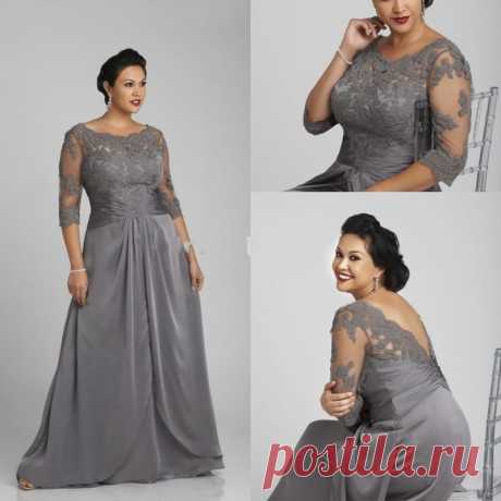 Long Lace Mother of the Bride Dresses Floor Length Silver Evening Dresses for Plus Size Women Sheer Backless Formal Party Gowns-in Mother of the Bride Dresses from Weddings & Events on Aliexpress.com | Alibaba Group