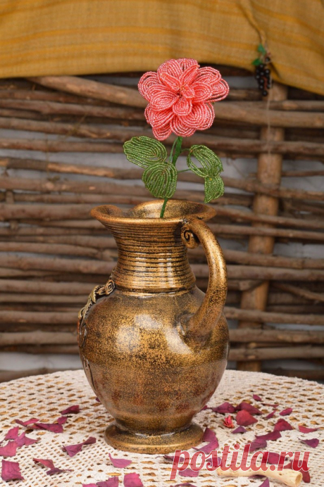 Роза из бисера: пошаговое описание как сплести по схеме красивый цветок (85 фото)