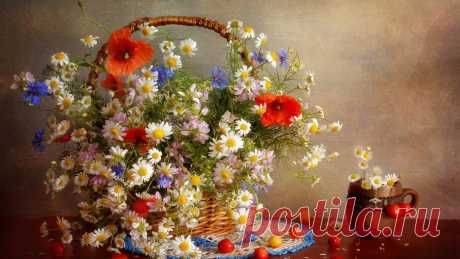Скачать обои цветы, flowers, натюрморт, bouquet, букет, still life, раздел цветы в разрешении 1366x768