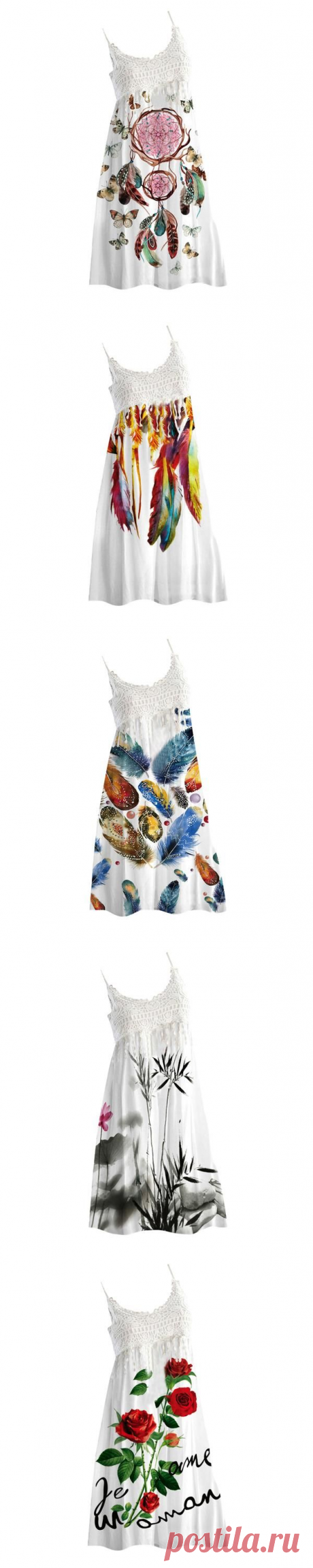 Boho Summer Lace Sleeveless Beach White Dress S - 2XL – Zaida