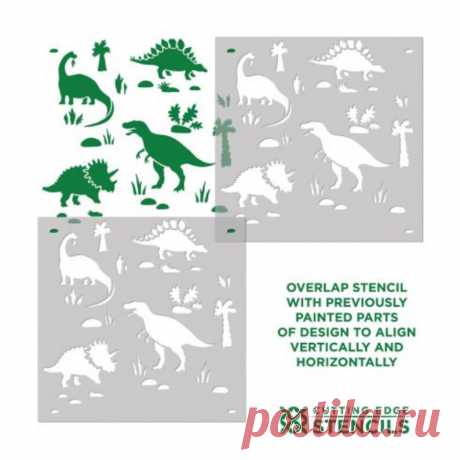 Dinosaurs Allover Stencil Better Than Wallpaper Perfect for a Kids Bedroom - Etsy Chile