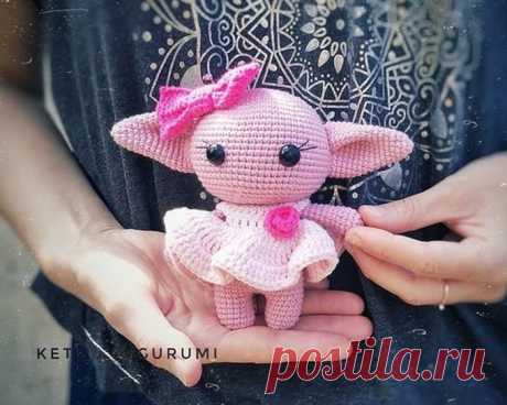 Мастер-класс по вязанию амигуруми &quot;Девочка Йода&quot;. Автор описания - @keti_amigurumi.