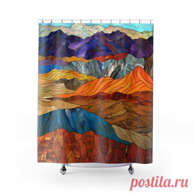 Cortina de ducha del Parque Nacional del Valle de la Muerte, regalo con aspecto de vidriera para amantes de la naturaleza, regalo para amantes del parque, decoración del Parque Nacional - Etsy Chile