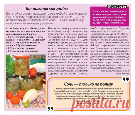 Баклажаны как грибы