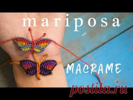 how to make macrame butterfly | bracelet