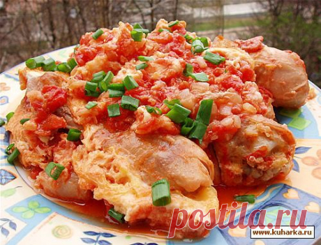 Рецепт: Чыгыртма из курицы с помидорами