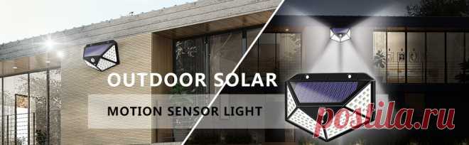 100 светодиодный светильник на солнечной батарее, уличный солнечный светильник, солнечный светильник, 3 режима, PIR датчик движения для украшения сада, настенная уличная лампа|Светодиодные солнечные лампы| | АлиЭкспресс