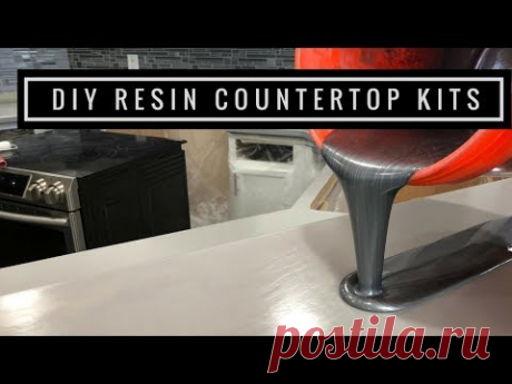 (4) Countertop Resurfacing Kits with Metallic Epoxy in Silver, Pearl White and Black - YouTube