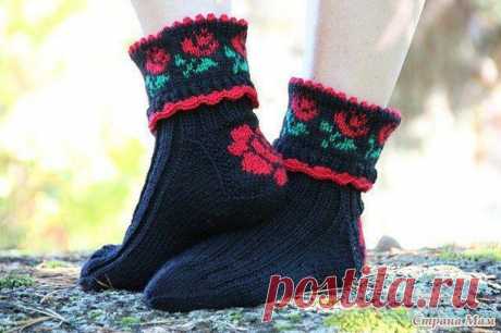 Вяжем носки спицами — Красивое вязание