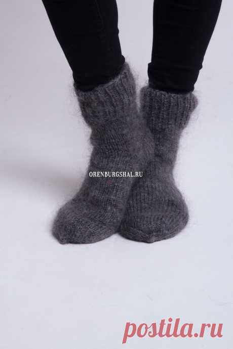 Теплые серые носки: Купить носки серого цвета - ОренбургШаль
