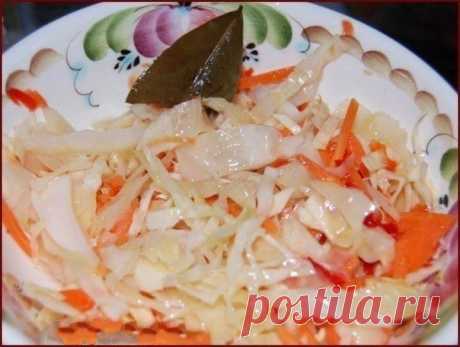 Рецепт маринованной капусты.