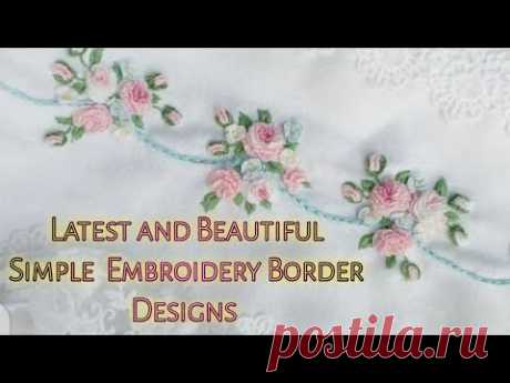 Beautiful Embroidery borderline designs|Latest & very stylish embroidery border designs|#embroidery