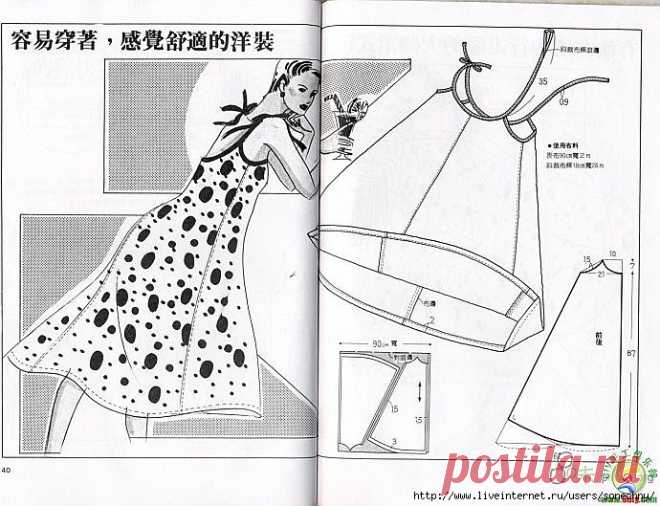 30 выкроек летних сарафанов.