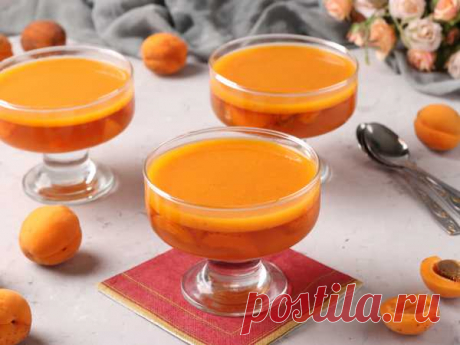 Желе из абрикосов с желатином — рецепт с фото пошагово