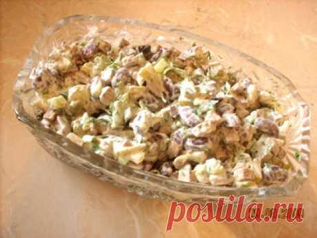 салат Печень с фасолью рецепт с фотографиями