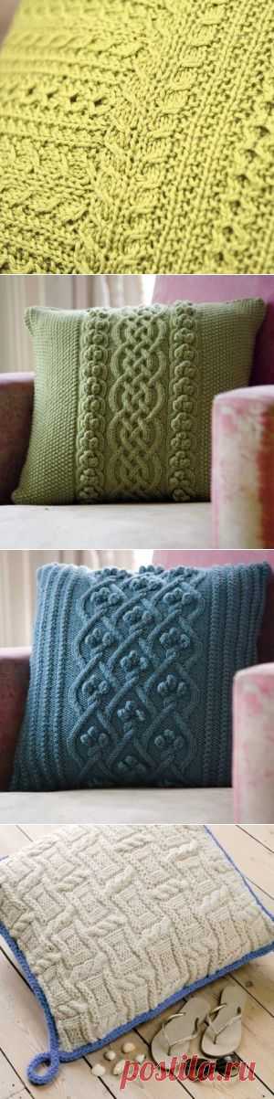 Вязаные подушки | Knitta.ru — уроки и советы по вязанию