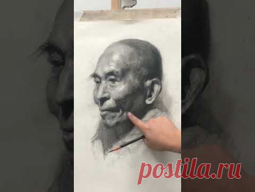 The final step of a portrait drawing #drawing #pencildrawing