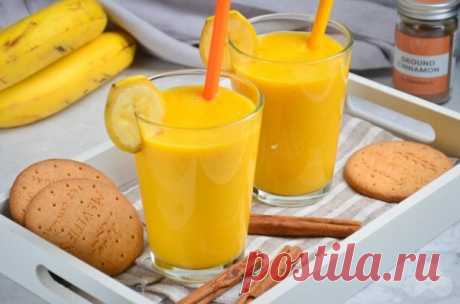 Смузи из манго и банана – простой и вкусный рецепт с фото (пошагово)