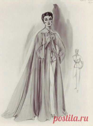 Fashion Illustration Vintage Hollywood Glamour Helen Rose