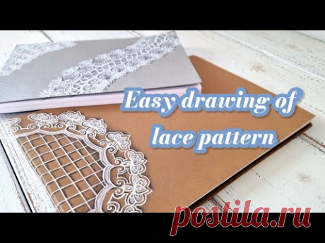 Easy drawing of lace pattern/Mintea by vandana krishna
