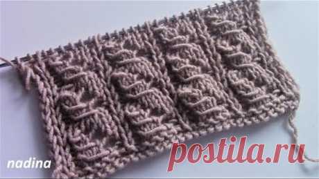КЛАССНЫЙ УЗОР для кардигана, детских комбинезонов, пуловера, пончо../knitting pattern/#узорспицами
