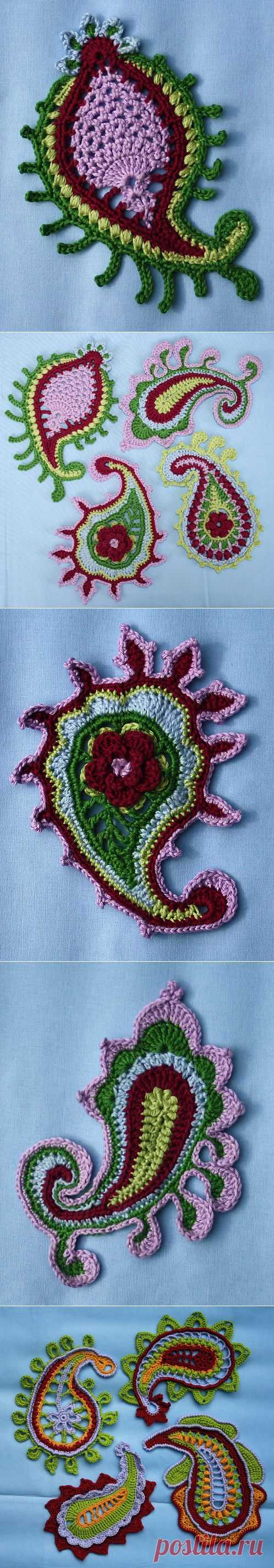 art crochet: paisley irish lace patterns - crafts ideas - crafts for kids