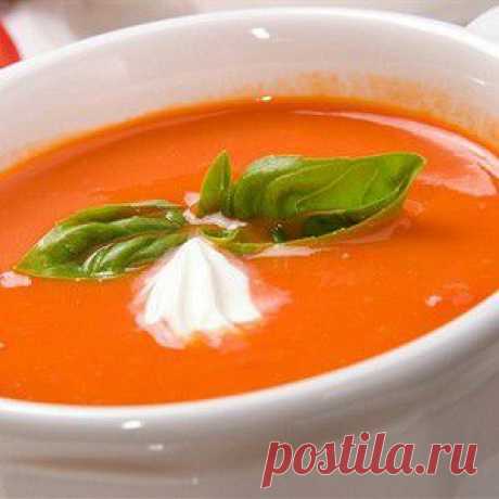 Томатный суп с базиликом рецепт – вегетарианская еда: супы
